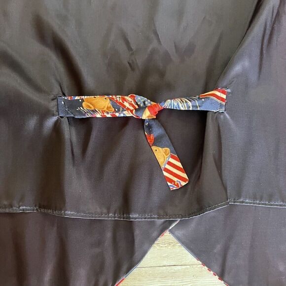 111 MAIN Vest Size 2X 4th Of July Teddy Bear USA American Flag Fireworks EUC - Picture 10 of 12